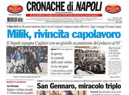 Cronache di Napoli sugli azzurri: "Milik, rivincita capolavoro"