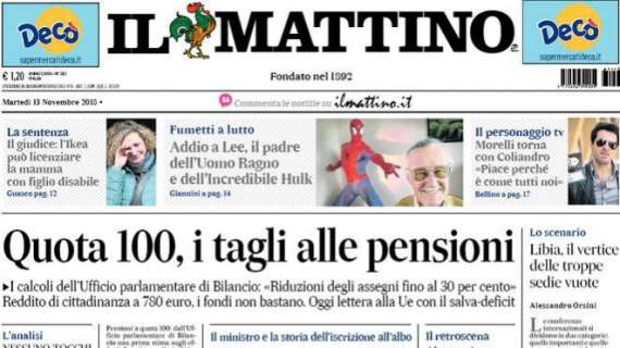 Il Mattino, la sfida di Ancelotti: "Basta insulti, fermiamo le gare"