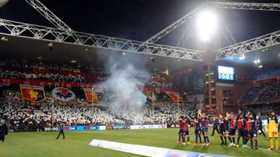 Genoa, le modalità di rimborso del biglietto per il match con il Parma