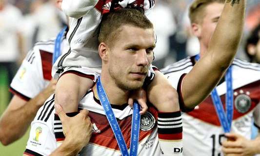 Podolski: "Il mio sinistro dono di Dio, posso sempre contarci. Serata da film"