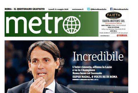 Metro-Roma: "Incredibile. Rimonta Inter, Lazio affossata"