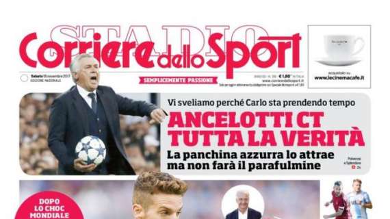Ancelotti ct, Corriere dello Sport: “Italia lo attrae, non farà parafulmine”