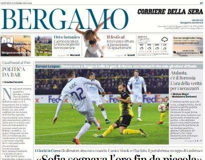 Atalanta, il Corriere di Bergamo: "L'ora della verità per i nerazzurri"
