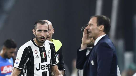 Juventus, Chiellini dimentica Allegri nei voti per il miglior tecnico
