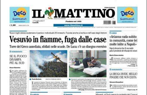 L'apertura de Il Mattino: "Napoli, attacco a sei stelle"