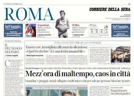 Il Corriere della Sera: "La Lazio sprinta e stacca i giallorossi"