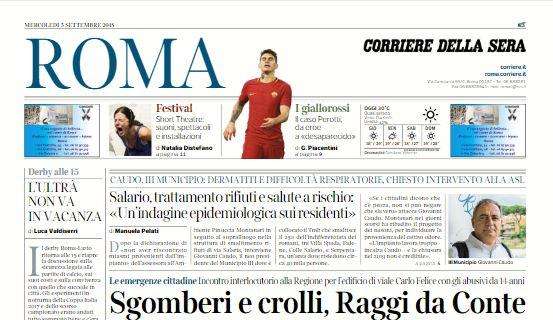 Corriere di Roma: "Il caso Perotti: da eroe a desaparecido"