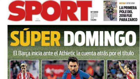 Sport in prima pagina: "Domenica super"