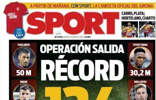 Barcellona, Sport: "Operazione uscita da record: 124 milioni"