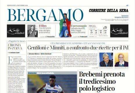 Il Corriere di Bergamo sull'Atalanta: "Dilemma Zapata: ala o bomber?"