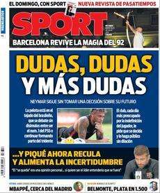 Sport su Neymar: "Dubbi, dubbi e ancora dubbi"