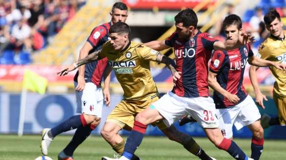 Bologna-Udinese 2-1: il tabellino della gara