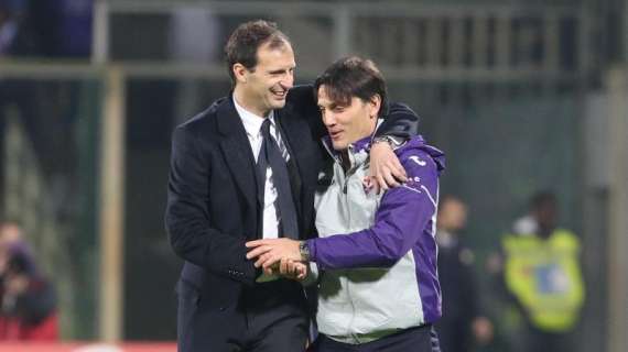 Fiorentina-Juve, domani le conferenze stampa di Allegri e Montella