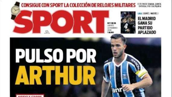 Barcellona, Sport titola: "Scintilla per Arthur"