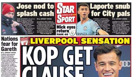 Star Sport: "Liverpool, una clausola per bloccare il Barcellona