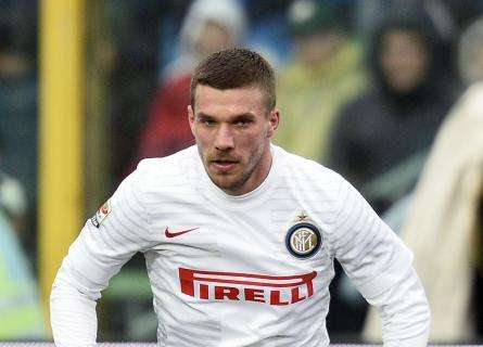 Inter, Podolski e Santon in gruppo