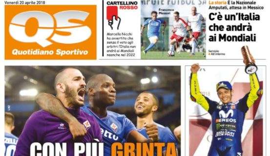 La Nazione sulla Fiorentina: "Con più grinta di prima"