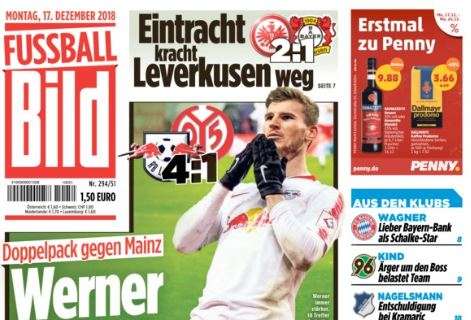 Fussball Bild: "Werner si scalda per il Bayern"
