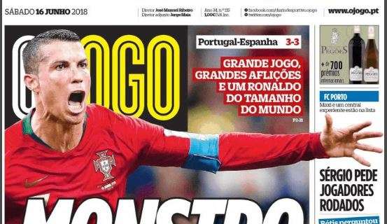 "Mostro", "Divino", "Dio". La stampa portoghese ai piedi di CR7
