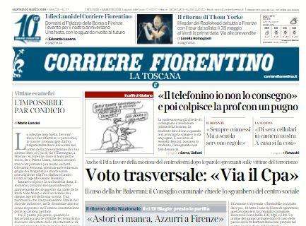 Il Corriere Fiorentino sulla Nazionale: "Nel nome di Davide"