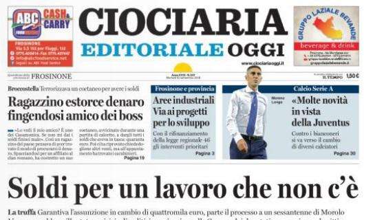 Frosinone, Ciociaria Oggi: "Molte novità in vista della Juventus"