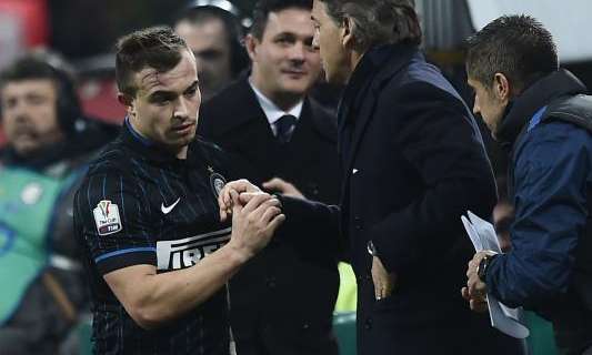 Inter, Mancini su Shaqiri: "Hernanes gioca perché sta meglio"