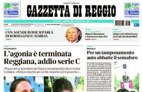 Gazzetta di Reggio: "L'agonia è terminata. Reggiana, addio Serie C"