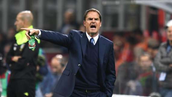 Inter, De Boer: "Problema di mentalità, per Banega questione di disciplina"