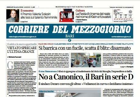 Corriere del Mezzogiorno: “No a Canonico, il Bari in Serie D”