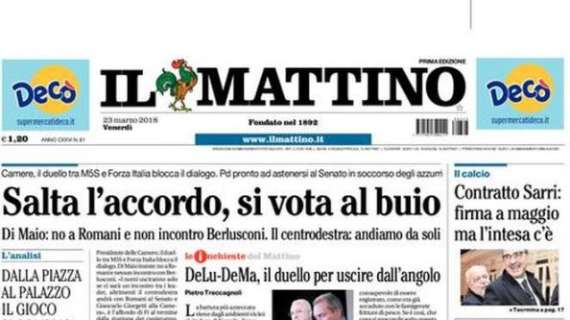Napoli, Il Mattino: "Contratto Sarri, firma a maggio ma l'intesa c'è"