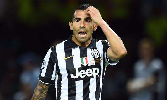 Juventus, fissato il prezzo per Tevez: chi lo vuole dovrà pagare 15 milioni