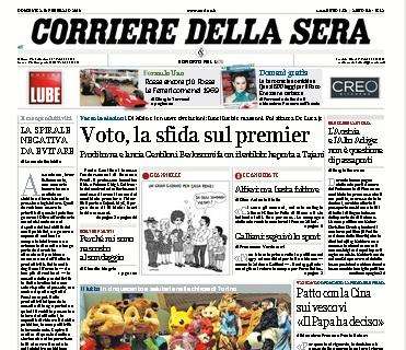 Il Corriere della Sera titola: “L’Inter è sgonfia”