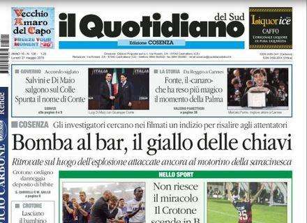 Quotidiano del Sud: "Crotone, niente miracolo. E' Serie B"