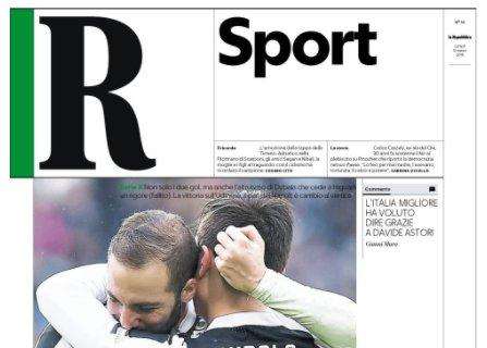 Repubblica nelle pagine sportive: "E' il disgelo della Juventus"