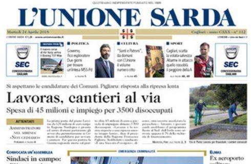 L'Unione Sarda: "Cagliari, scatta la volata salvezza"