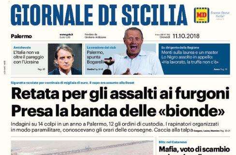 Giornale di Sicilia: "Palermo, spunta Bogarelli"
