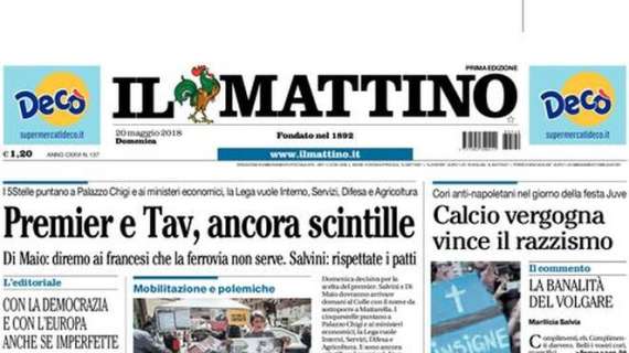 Bara Insigne e cori anti-Napoli nella festa della Juve, Il Mattino: "Vergogna"