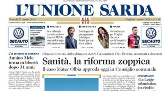 Cagliari, L'Unione Sarda: "Un Ionita in più"