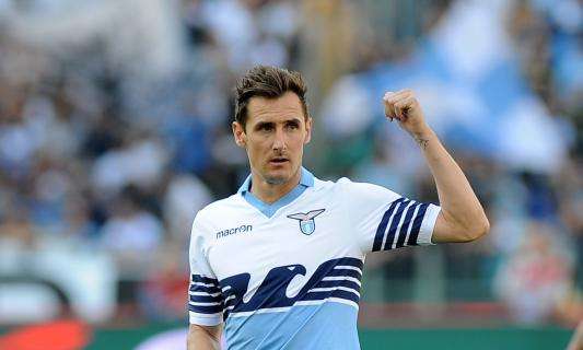 Lazio, Klose: "Dobbiamo migliorare, al top contro la Juventus"