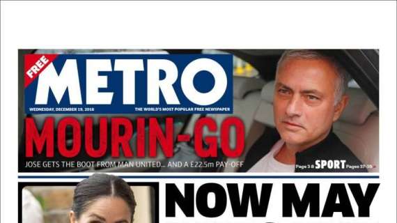 Metro sul Manchester United: "Mourin-Go"