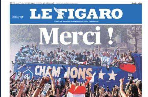 Le Figaro sul ritorno della Francia a Parigi: "Merci!"