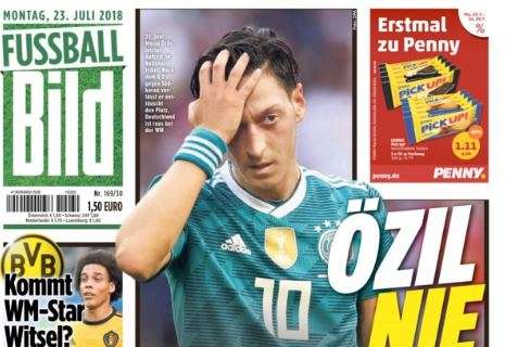 Caso Ozil, l'apertura della Bild: "Mai più per la Germania"