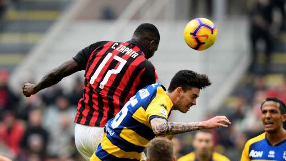 Milan-Parma 2-1: il tabellino della gara