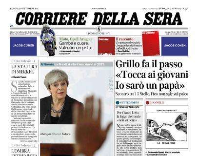 Juventus-Torino, il Corriere della Sera titola: “Derby da ragazzi”
