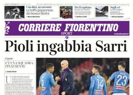 Il Corriere Fiorentino e il pareggio di Napoli: "Pioli ingabbia Sarri"