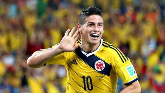 Colombia avanti con James Rodriguez: 1-0 al Perù