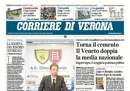 Corriere di  Verona: “La Procura chiede la retrocessione del Chievo”