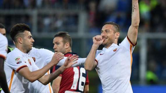 Le pagelle della Roma - El Shaarawy decisivo, Totti entra e segna