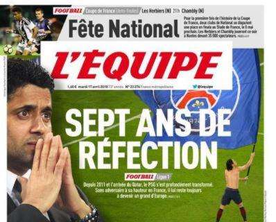 L'Equipe critica il PSG formato europeo: "Sette anni di riflessione"