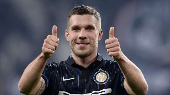 Fotonotizia - Inter, la prima in nerazzurro di Lukas Podolski